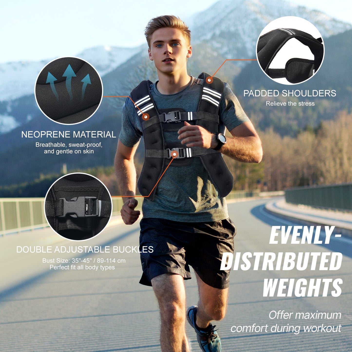 Weighted Vest, 20 Lbs Weight Vest