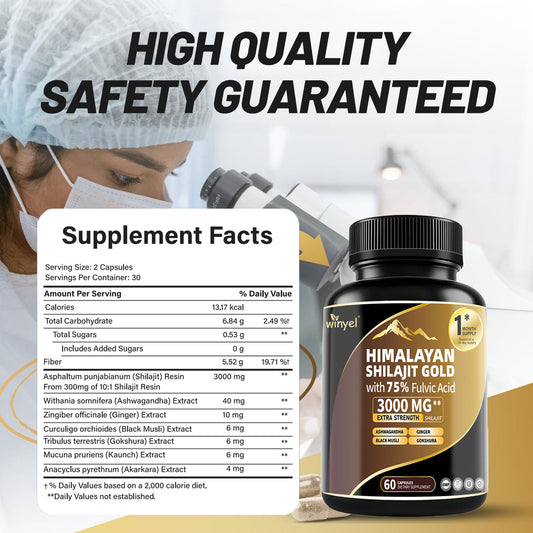 Shilajit Capsules 85 Trace Minerals