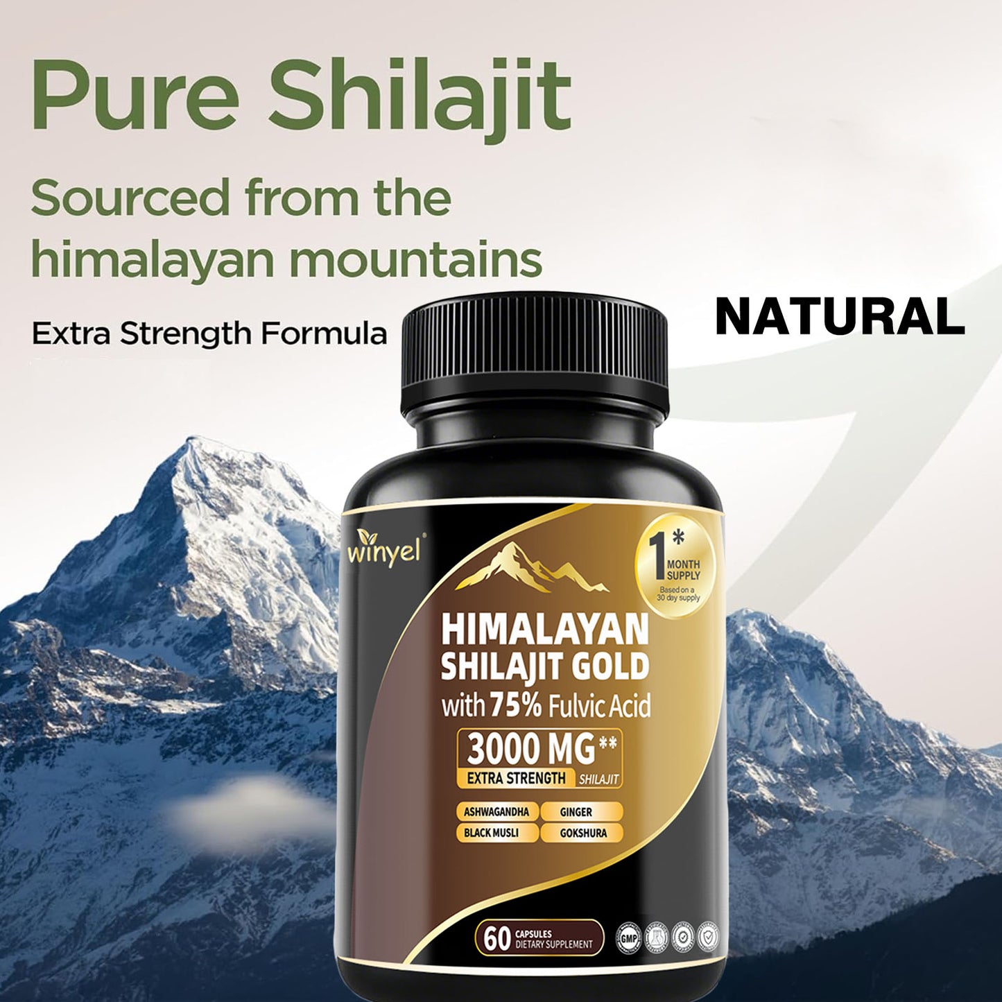 Shilajit Capsules 85 Trace Minerals