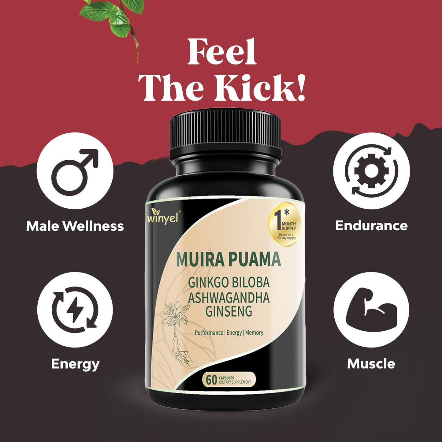 Muira Puama Ginseng 60 Capsules