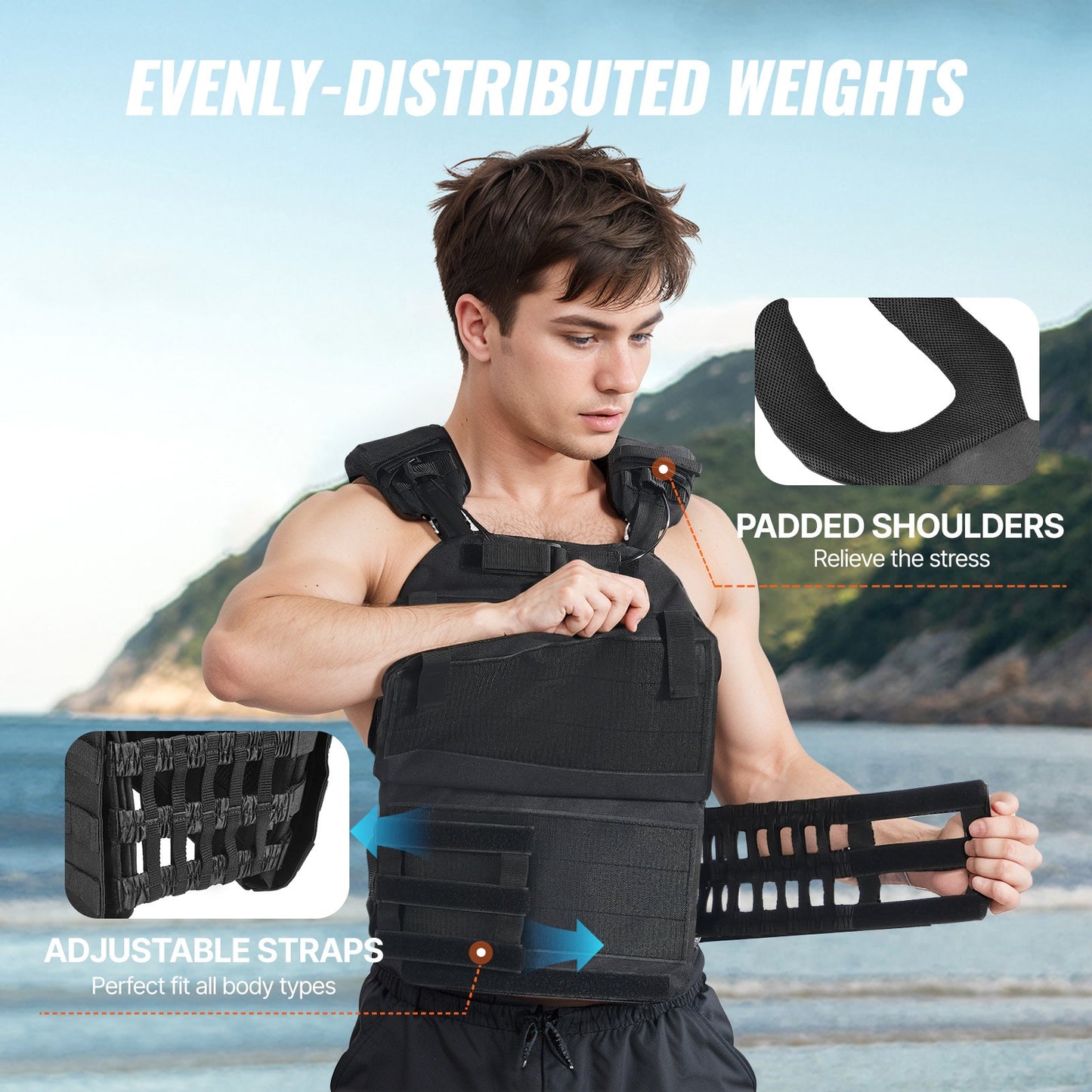 Weighted Vest, 40lb Weight Vest